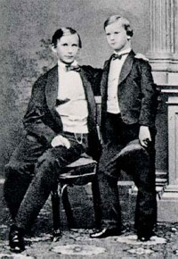 Crown Prince Ludwig II and Crown Prince Otto ,1854 (c)Bayerische Schlsserverwaltung